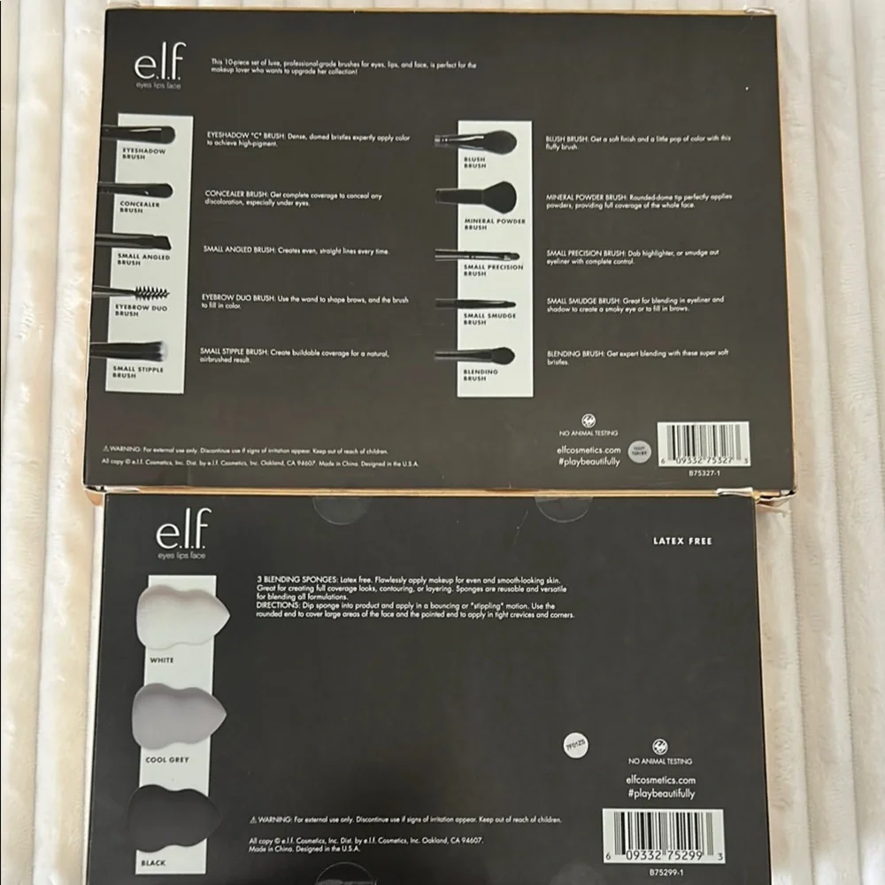 ELF Studio Bundle - Brush Set and Beauty Sponge Trio